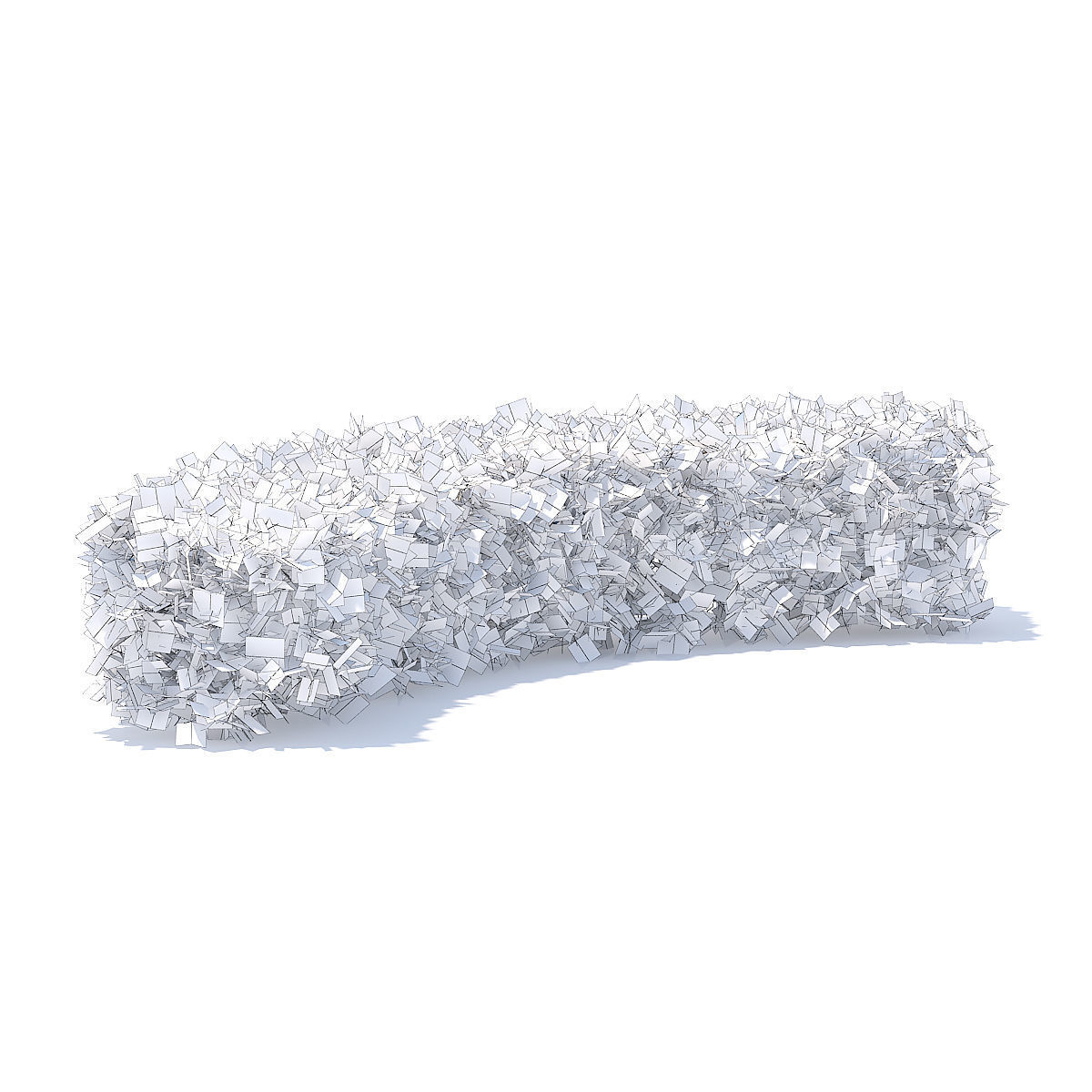 Curved Hedge 3D model_5