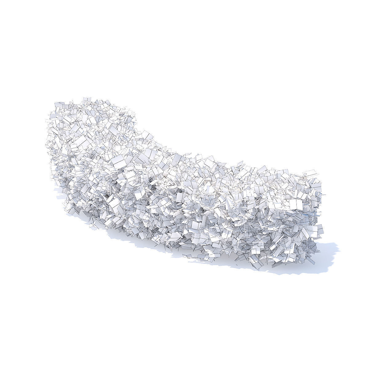 Curved Hedge 3D model_4