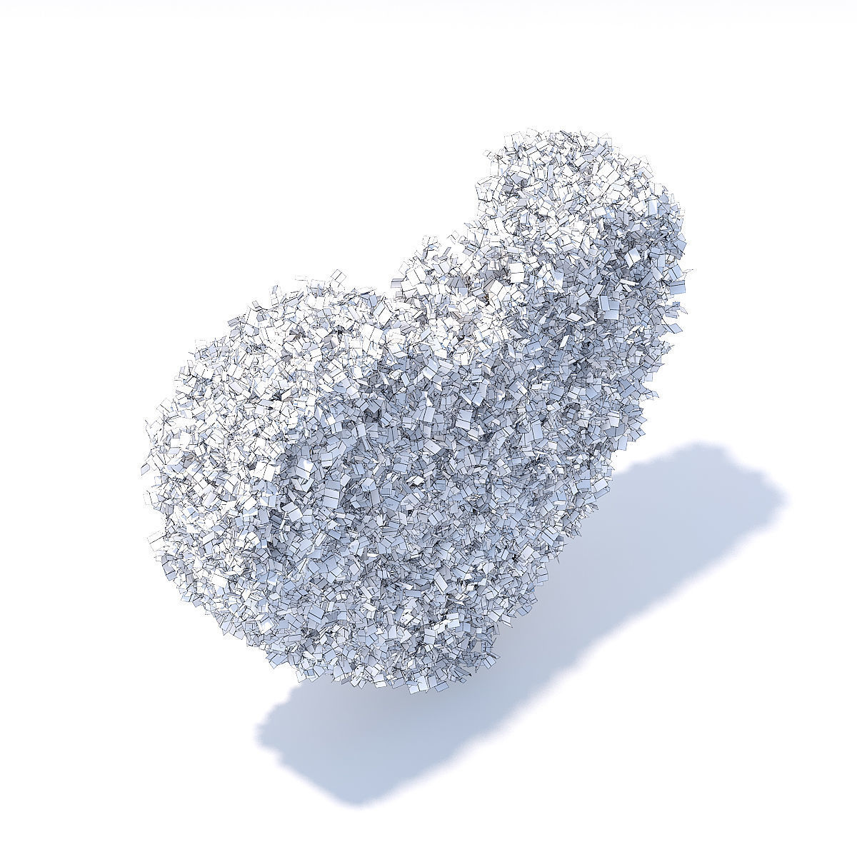 Heart Shaped Shrub 3D model_4