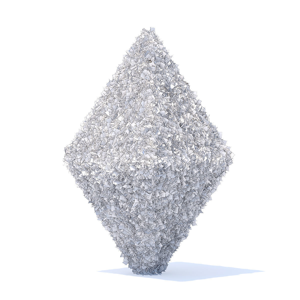 Diamond Shaped Hedge 3D model_4