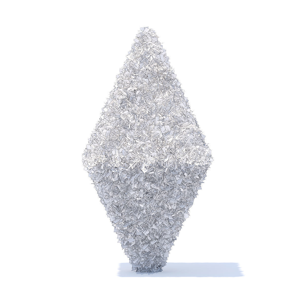 Diamond Shaped Hedge 3D model_5