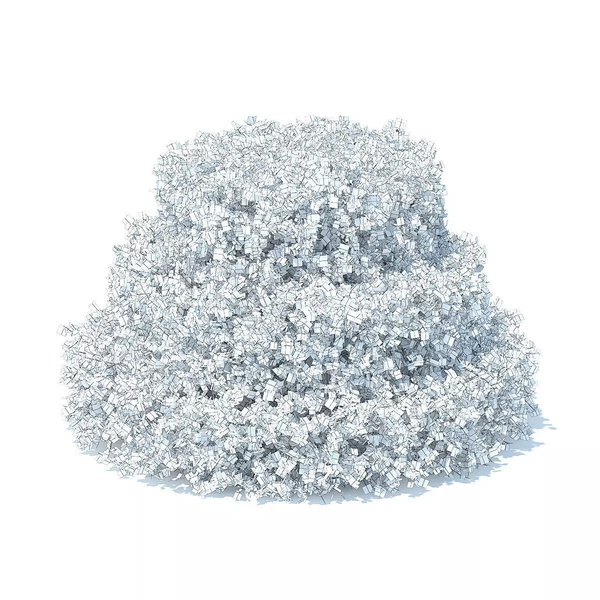 Cake Shaped Hedge 3D model_1