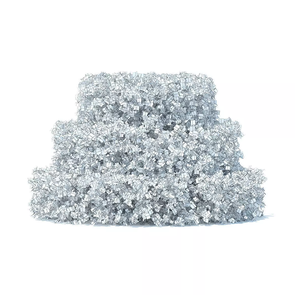 Cake Shaped Hedge 3D model_3