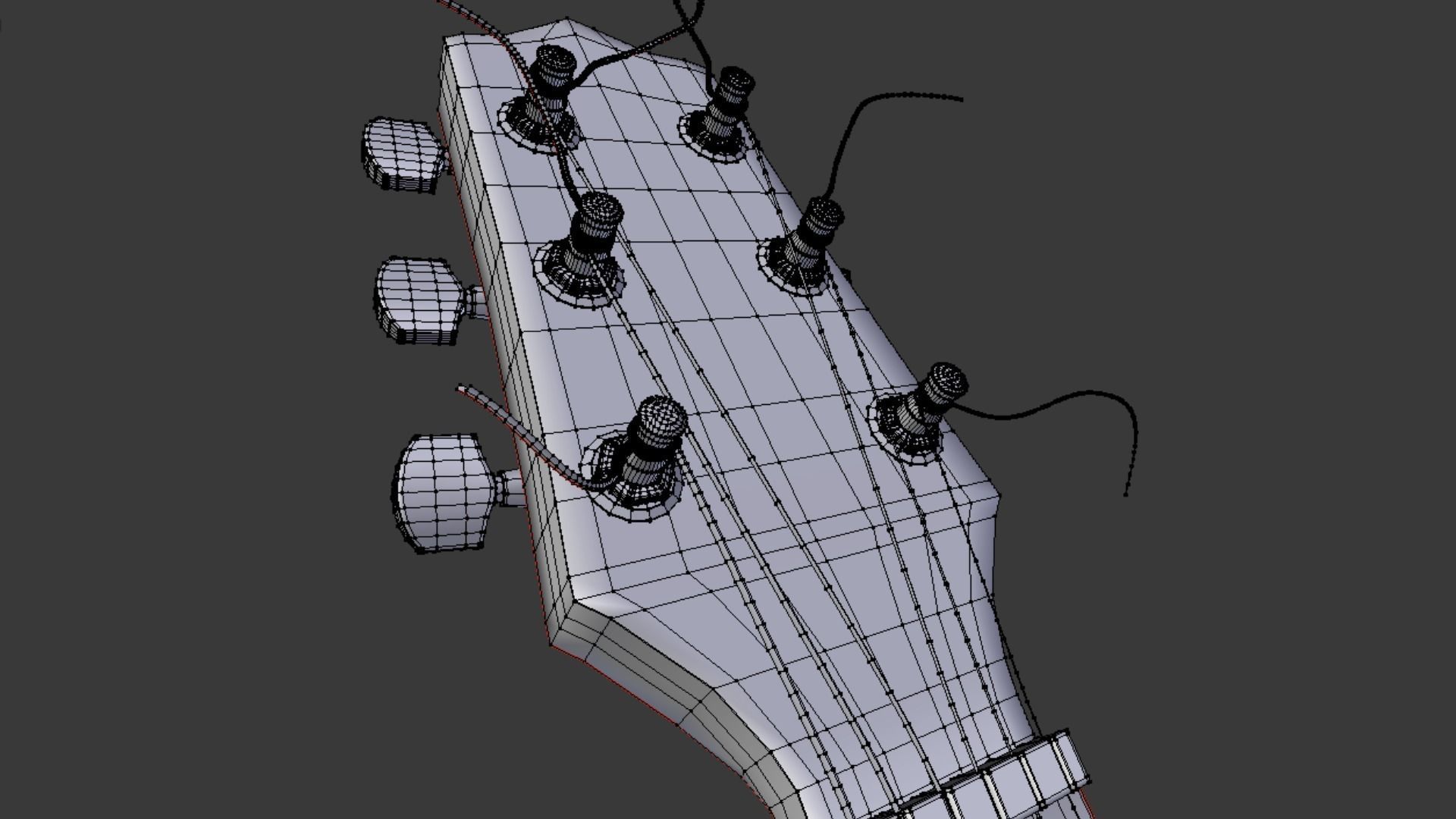 Takamine G Series Acoustic Guitar 3D model_9