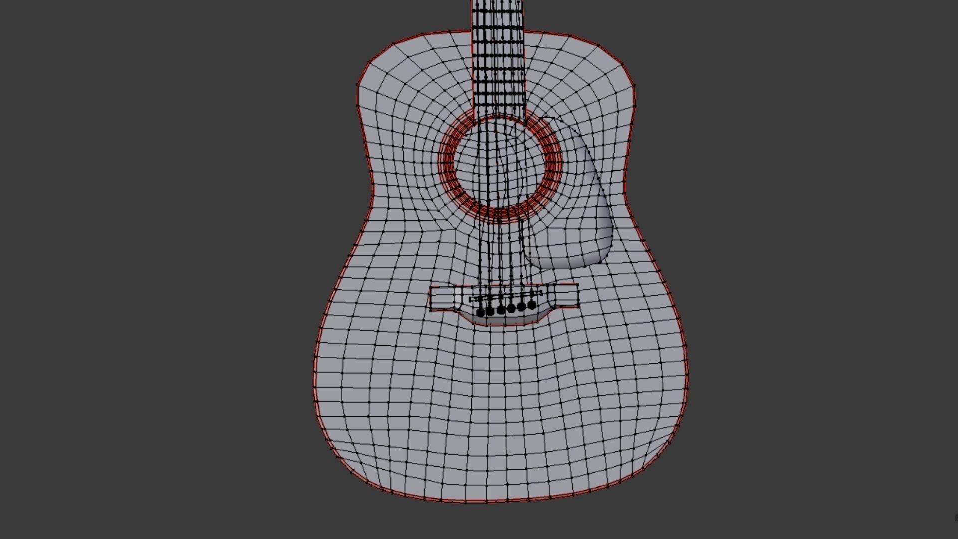 Takamine G Series Acoustic Guitar 3D model_5
