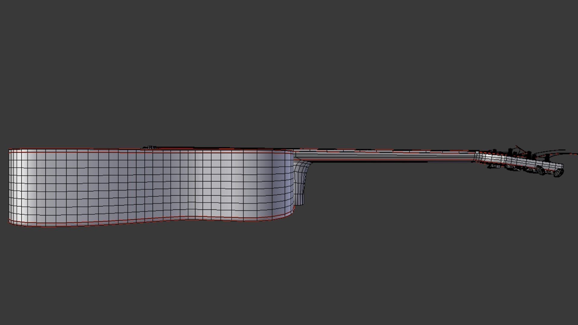 Takamine G Series Acoustic Guitar 3D model_11