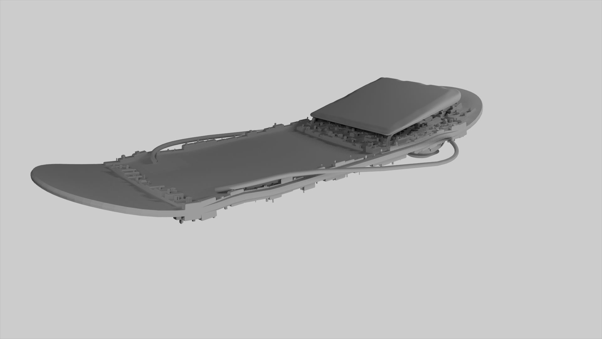 HOVERBOARD SKATE Low-poly 3D model_2