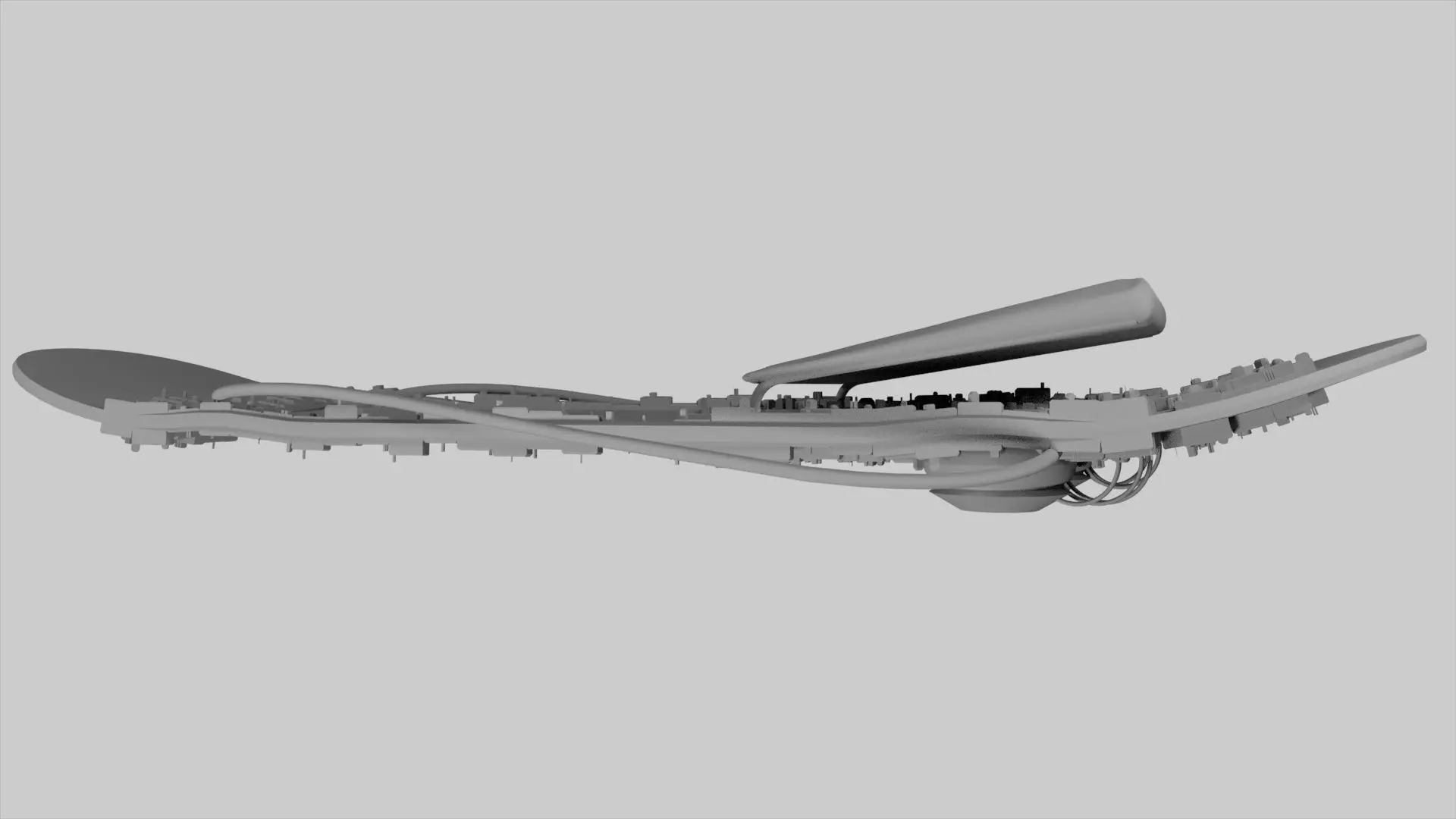 HOVERBOARD SKATE Low-poly 3D model_0