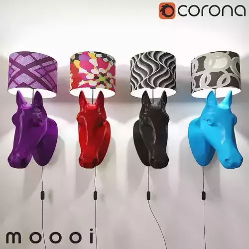 Horse lamp Free 3D model