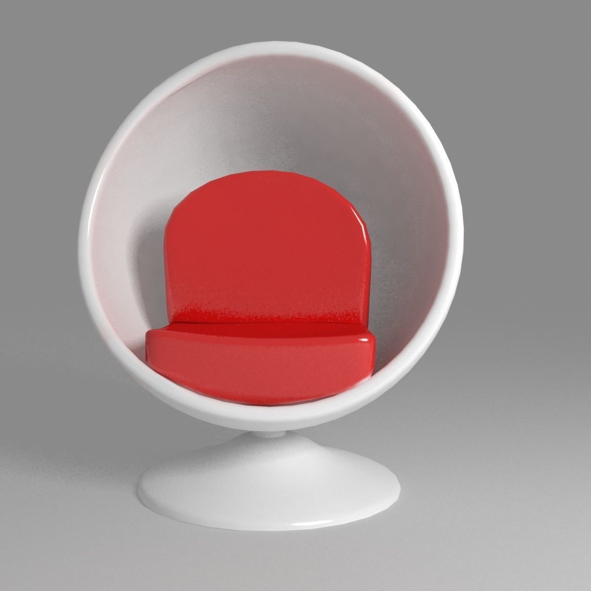 Modern Chair 03 Low-poly 3D model_1
