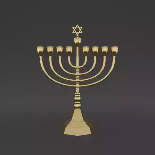 Gold menorah