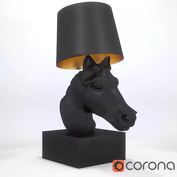 Moooi horse lamp  3D model_0