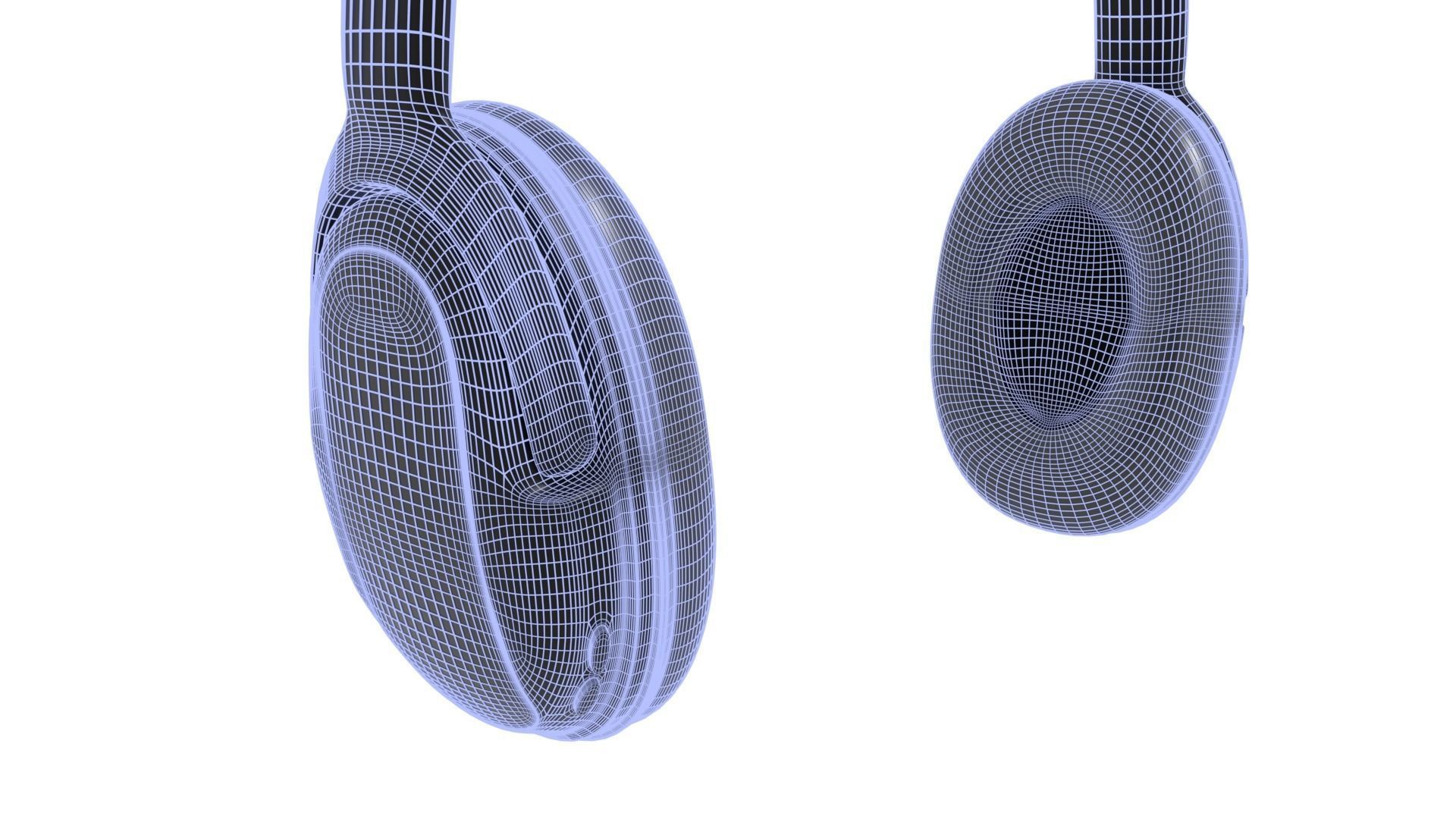 Headphones 3d model bluetooth headset 3D model_5