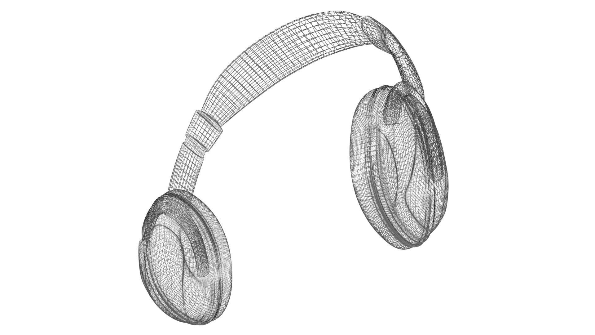 Headphones 3d model bluetooth headset 3D model_6