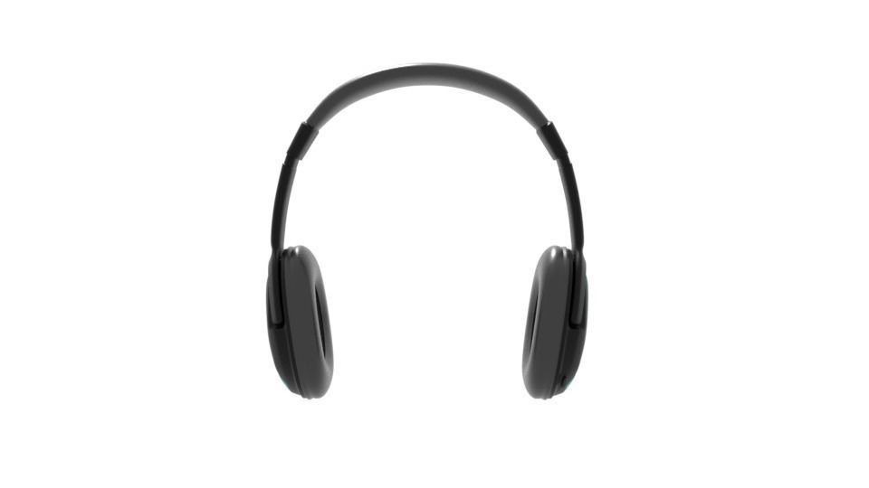 Headphones 3d model bluetooth headset 3D model_1