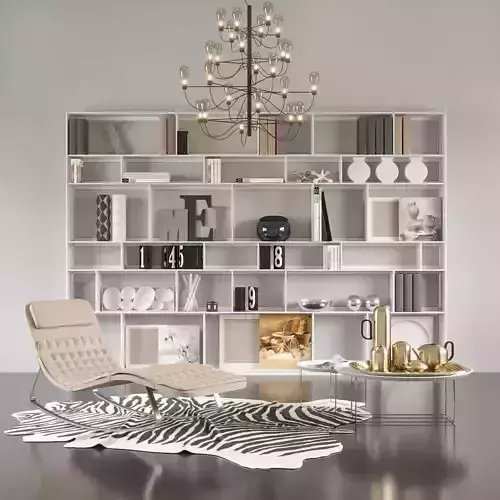 Decor set bookshelves for living room