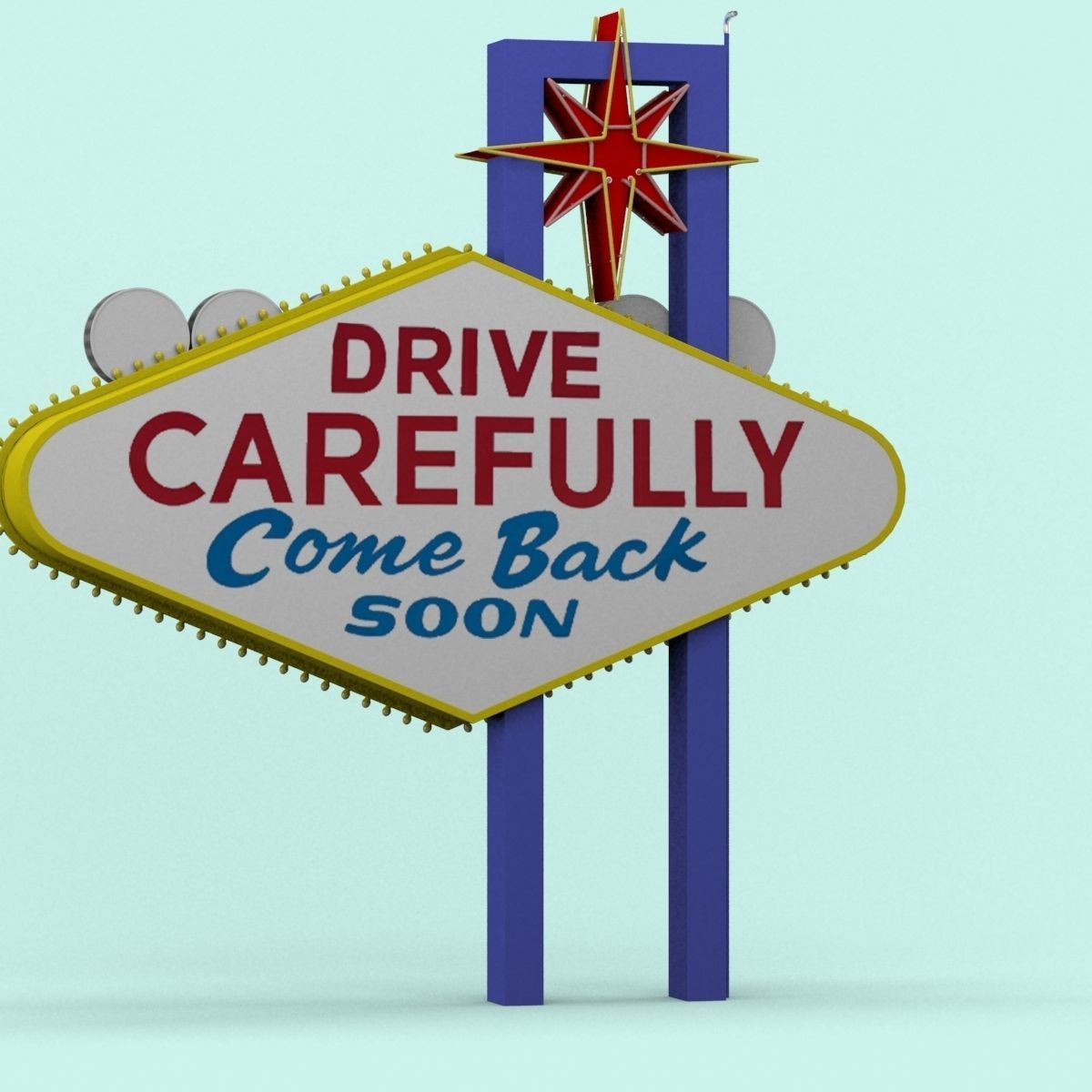 Las Vegas Sign 3D model_3