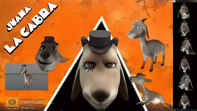 JUANA THE GOAT 3D model