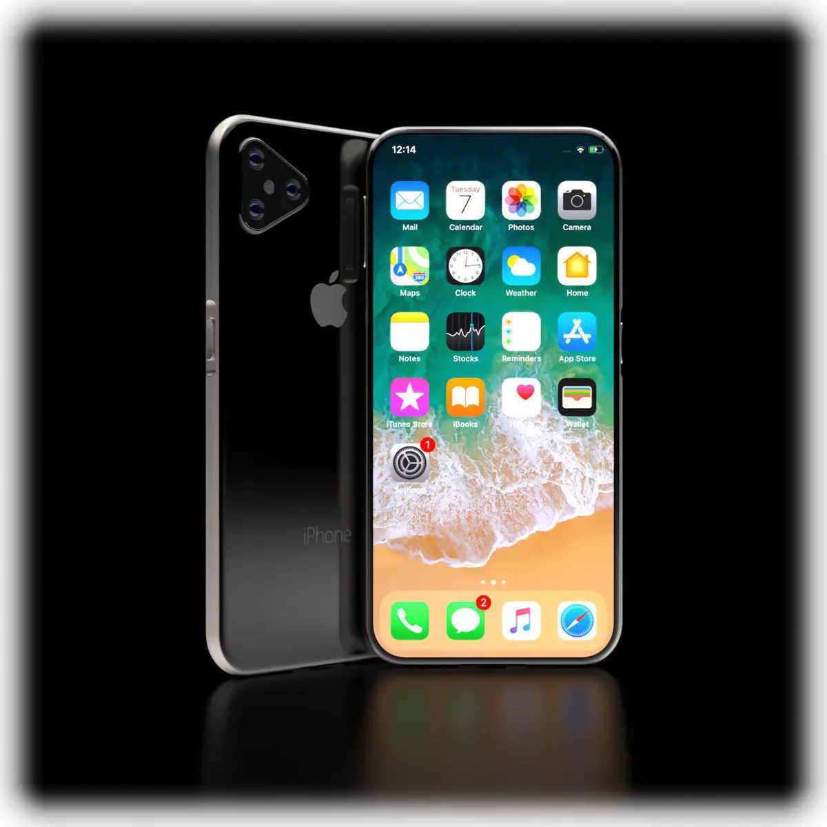 iPhone XI 11 Concept PolyDesign 3D model_0