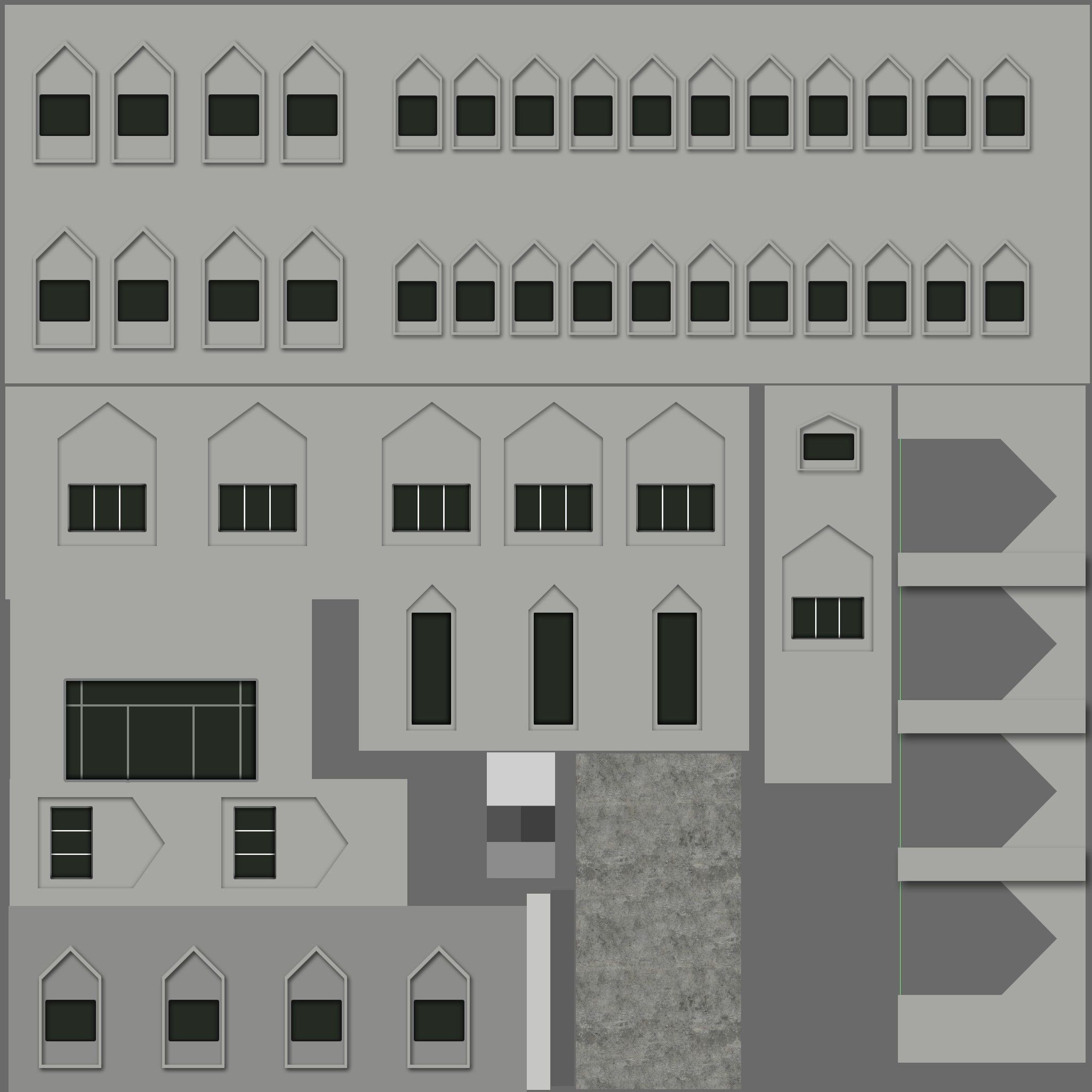 Office of the President Abuja - Aso Villa Low-poly 3D model_6