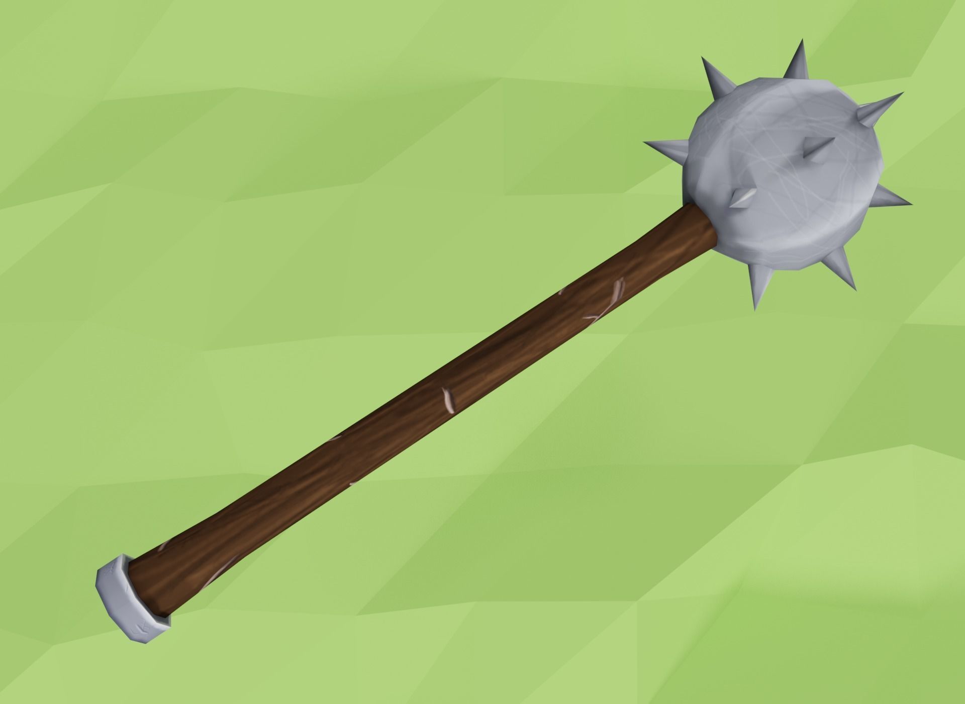 Low Poly Medieval Weapons Pack Low-poly 3D model_4
