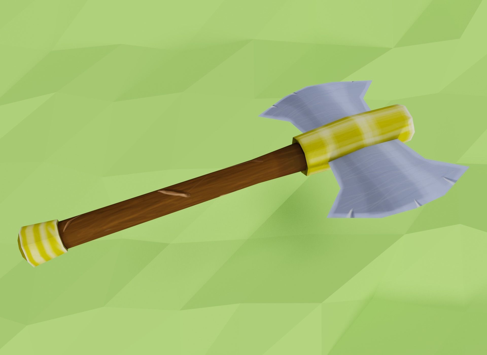 Low Poly Medieval Weapons Pack Low-poly 3D model_6