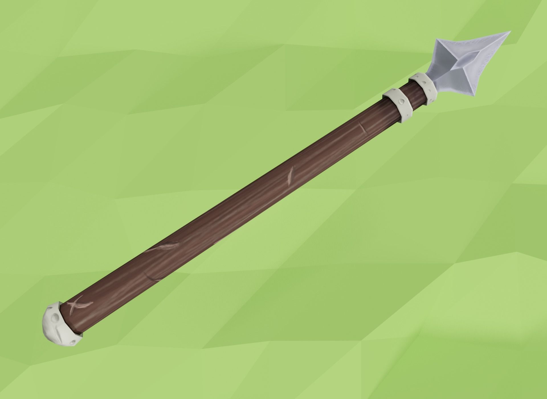 Low Poly Medieval Weapons Pack Low-poly 3D model_5