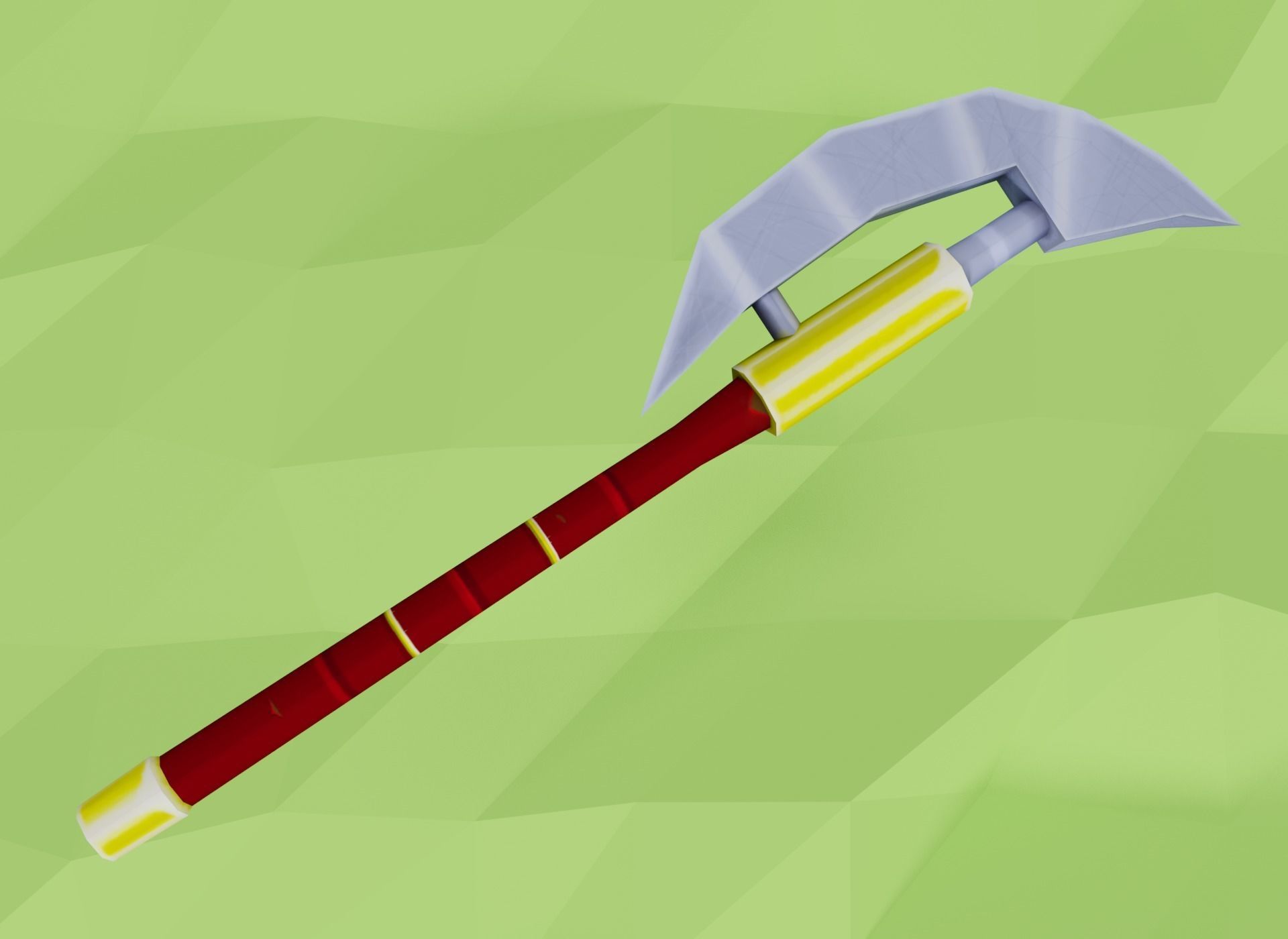 Low Poly Medieval Weapons Pack Low-poly 3D model_3