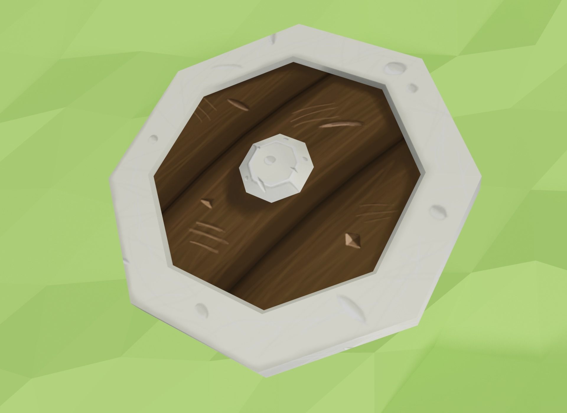 Low Poly Medieval Weapons Pack Low-poly 3D model_12