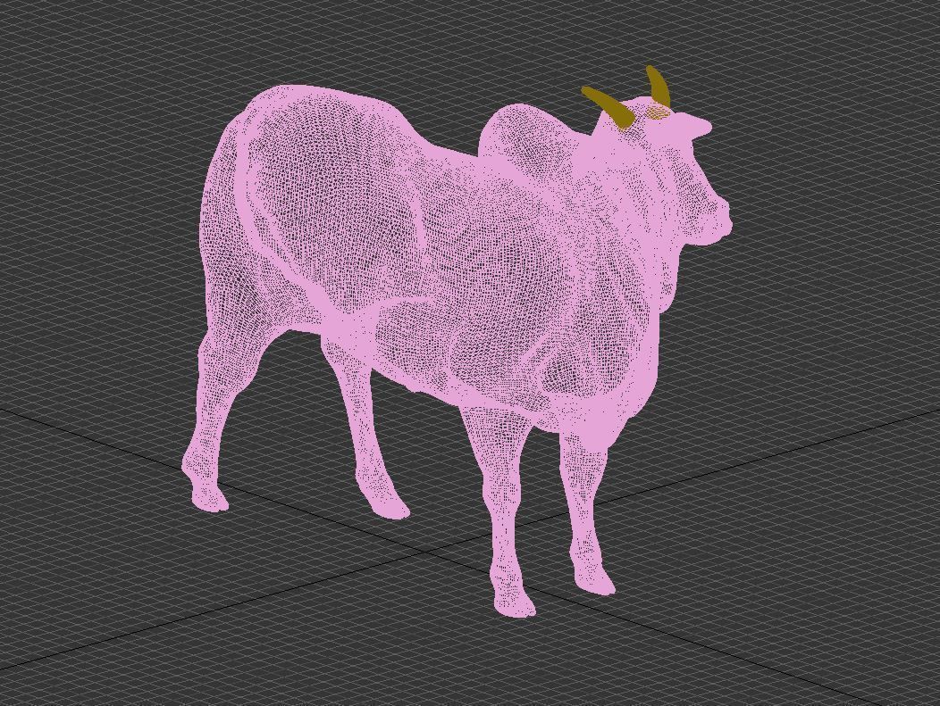 Cattle cow 3D model_1