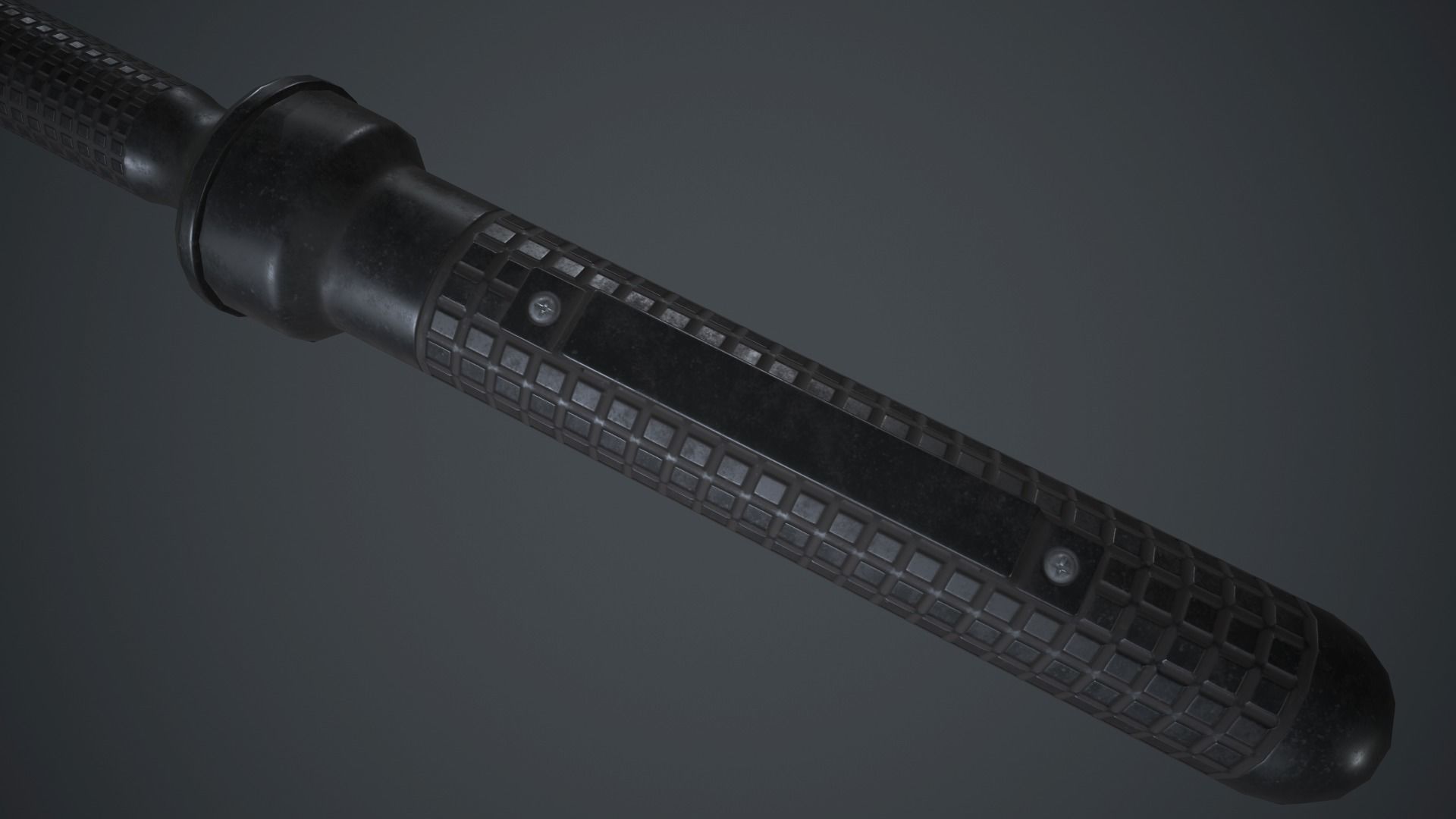 Stainless Steel Jagdkommando Knife PBR Game Ready Low-poly 3D model_17