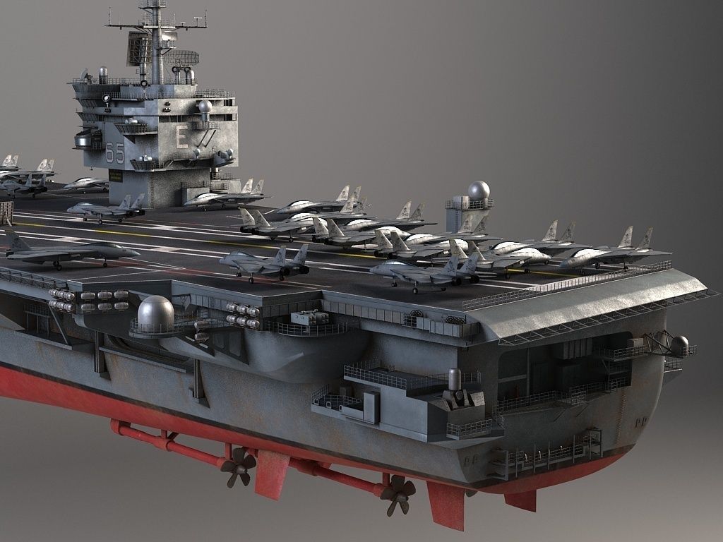 USS Enterprise CVN-65 Carrier 3D model_10