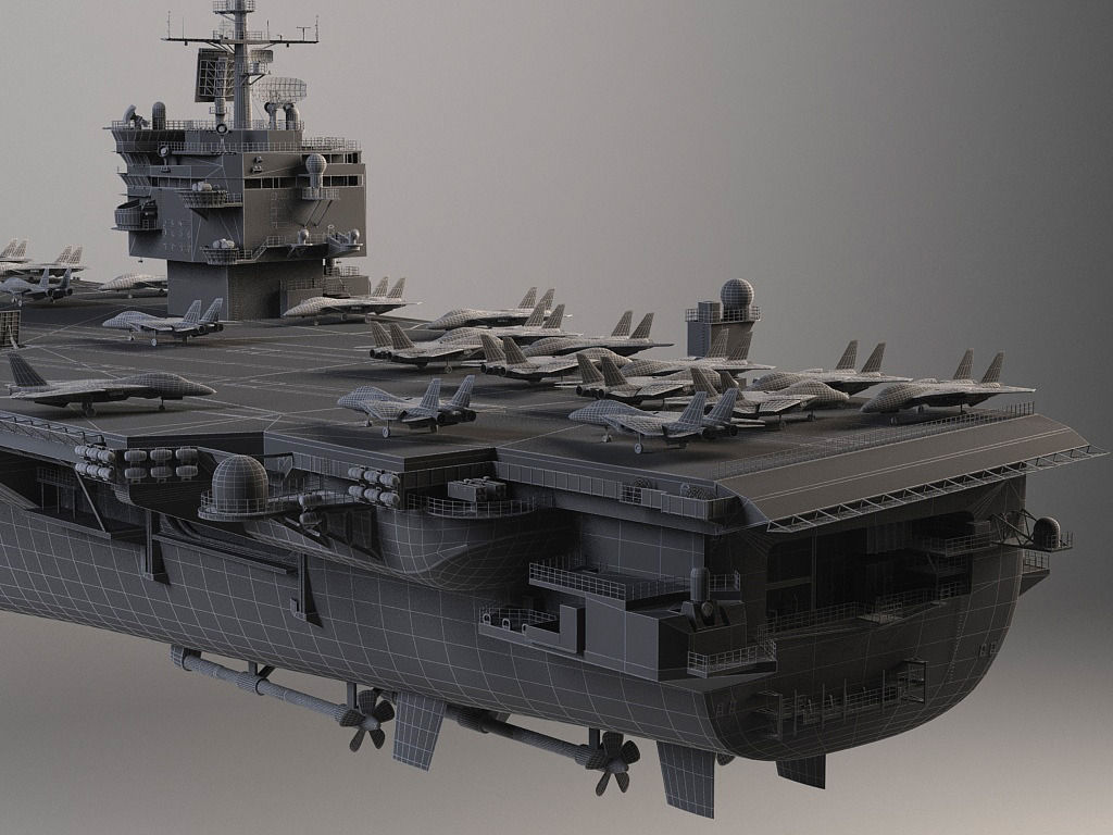 USS Enterprise CVN-65 Carrier 3D model_21