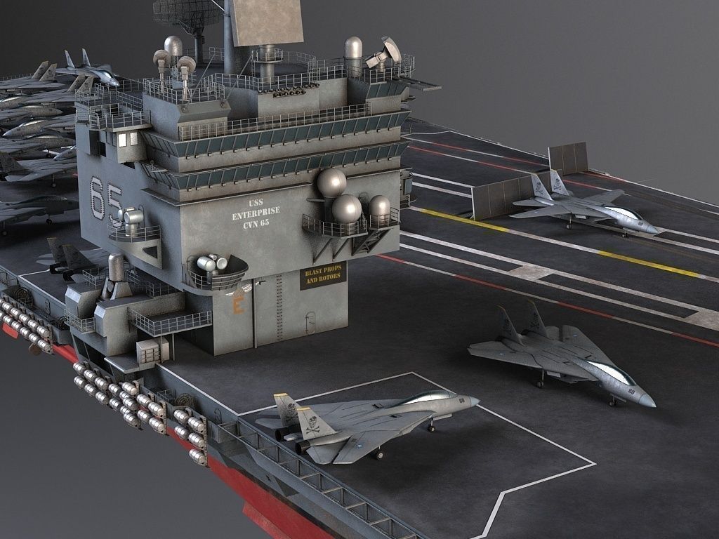 USS Enterprise CVN-65 Carrier 3D model_12