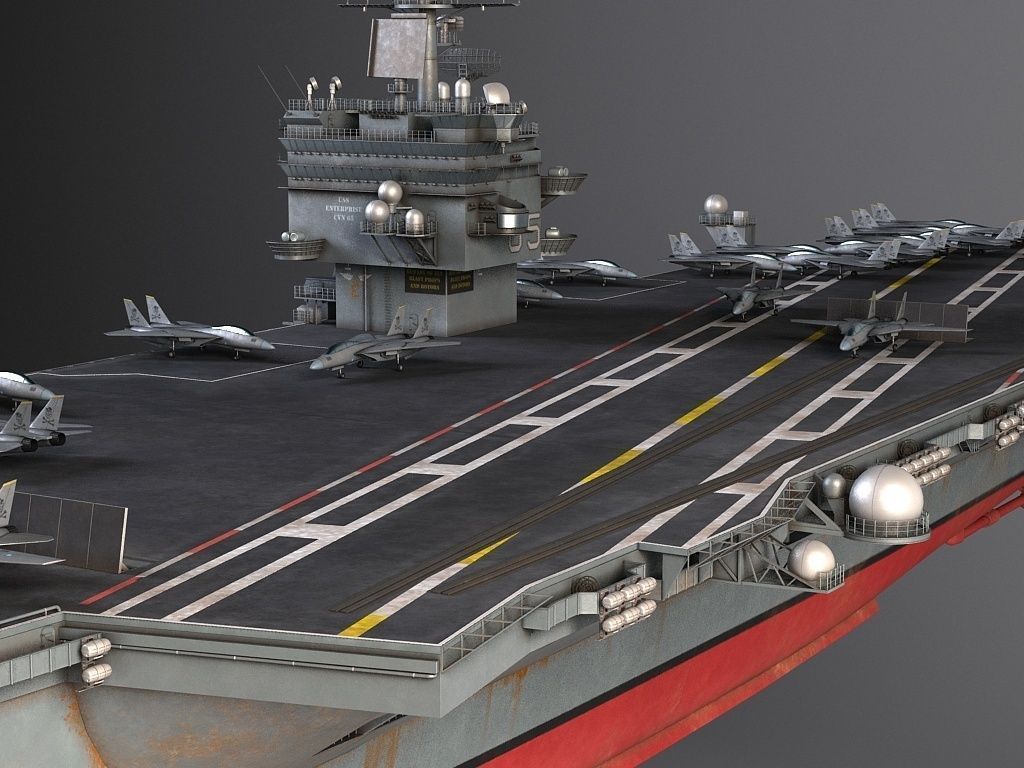 USS Enterprise CVN-65 Carrier 3D model_14