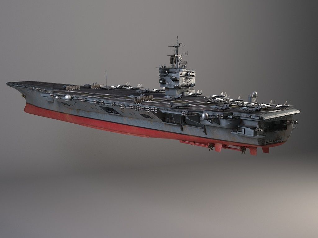 USS Enterprise CVN-65 Carrier 3D model_7