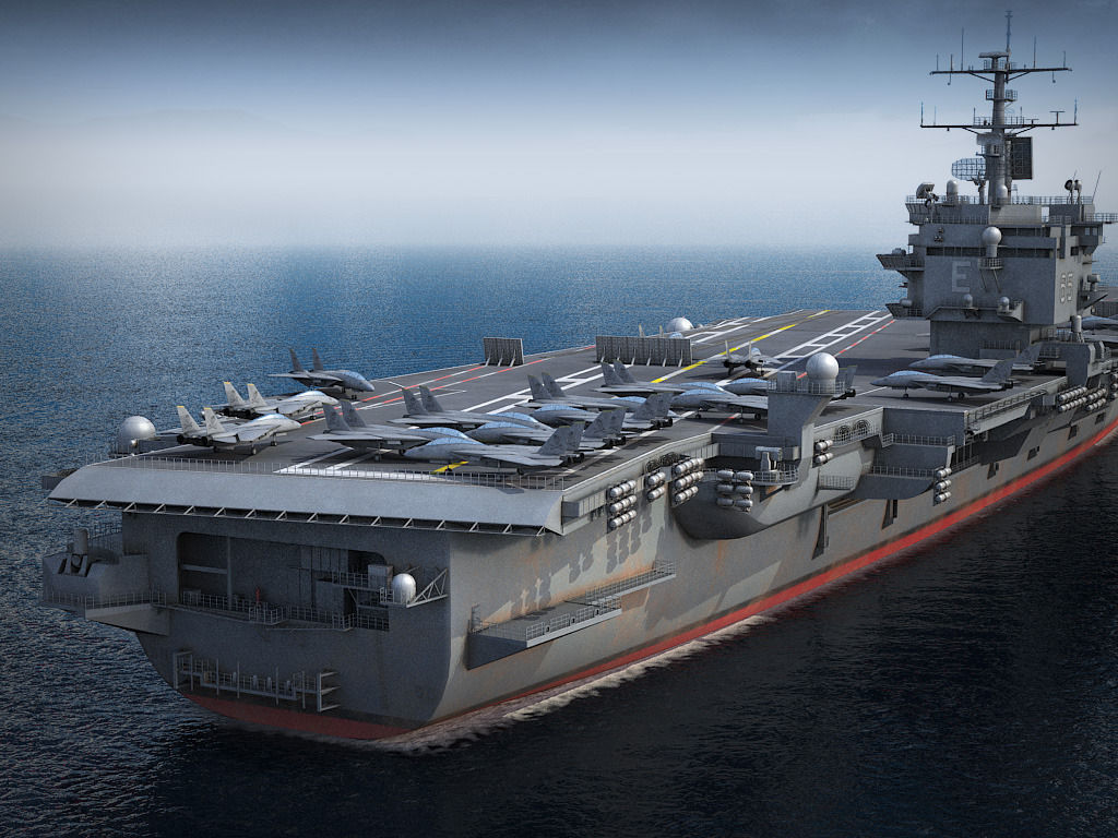 USS Enterprise CVN-65 Carrier 3D model_2