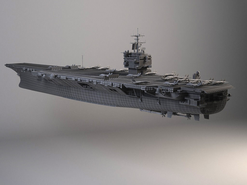 USS Enterprise CVN-65 Carrier 3D model_20