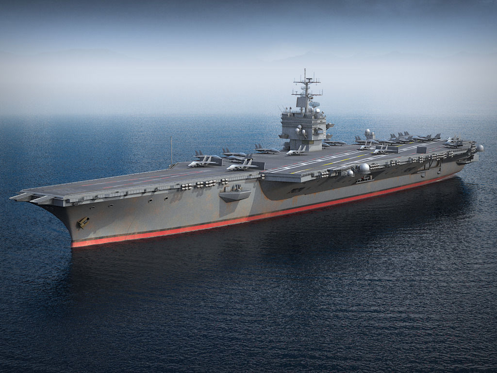 USS Enterprise CVN-65 Carrier 3D model_1