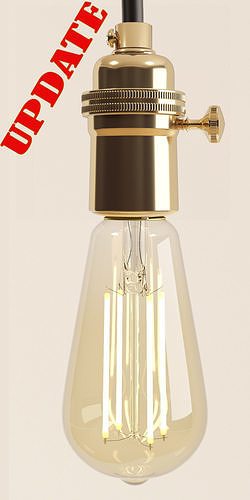 Decorative Edison Bulb LED E24 3D model