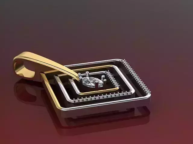Pendant 2 tone 3D print model