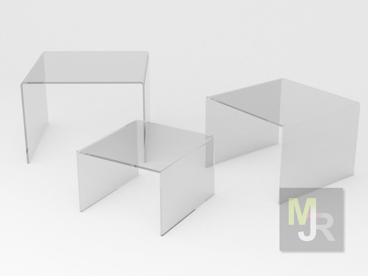 Display Stand Pack Low-poly 3D model_4