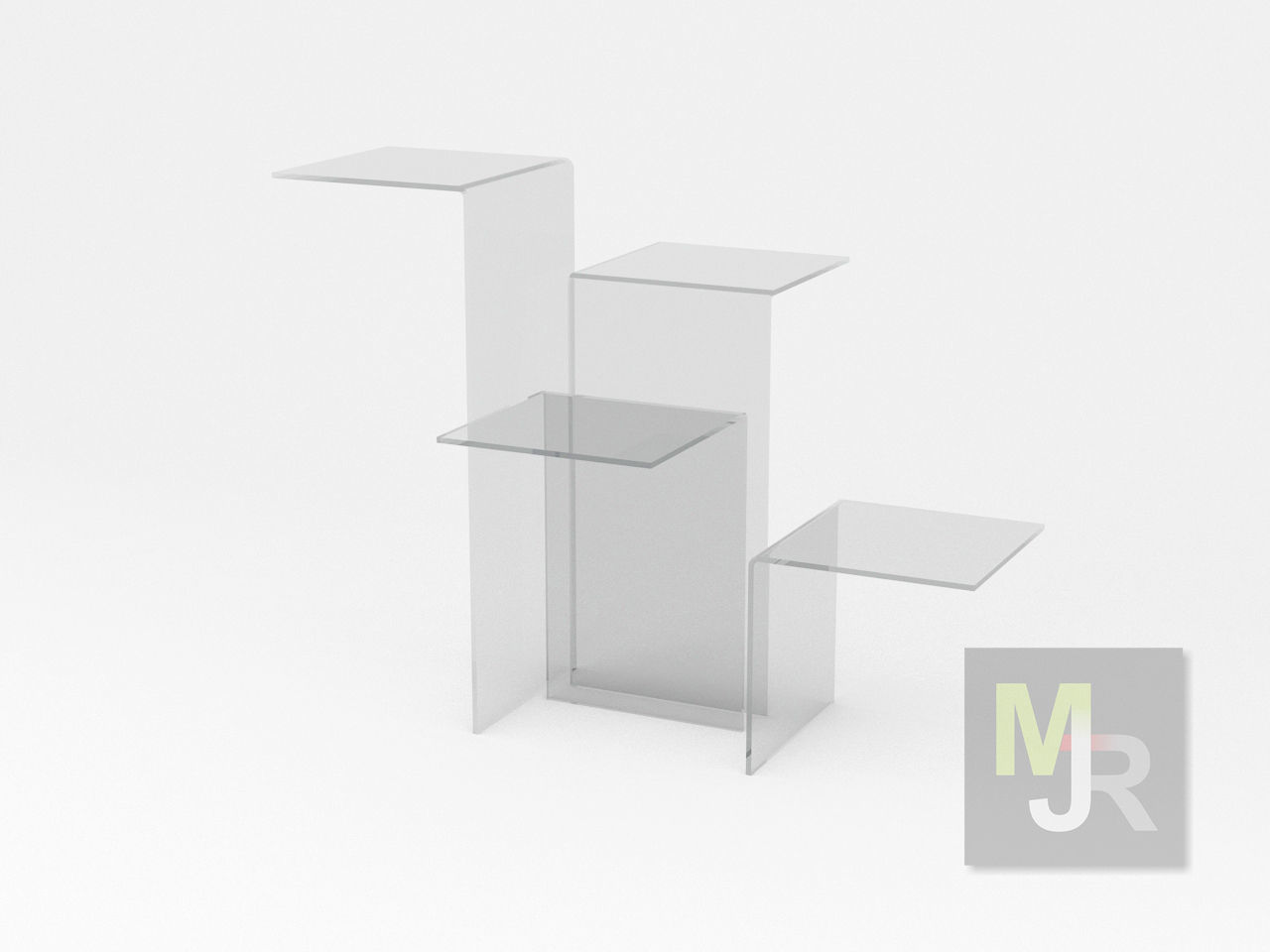 Display Stand Pack Low-poly 3D model_5