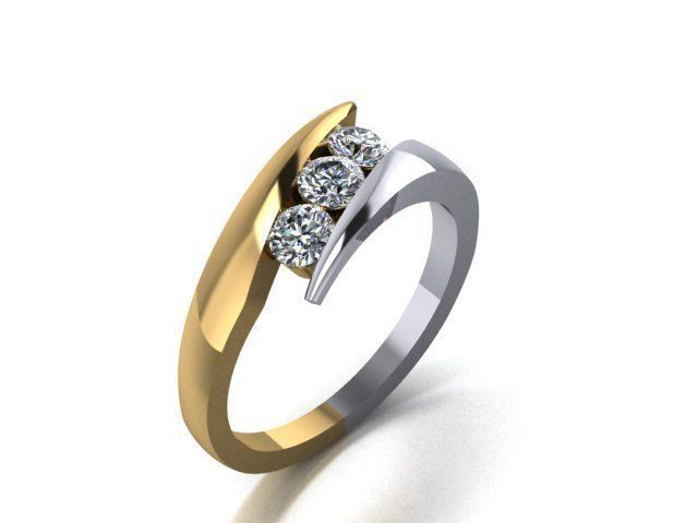 Ring bypass 2 tone 3D print model_2