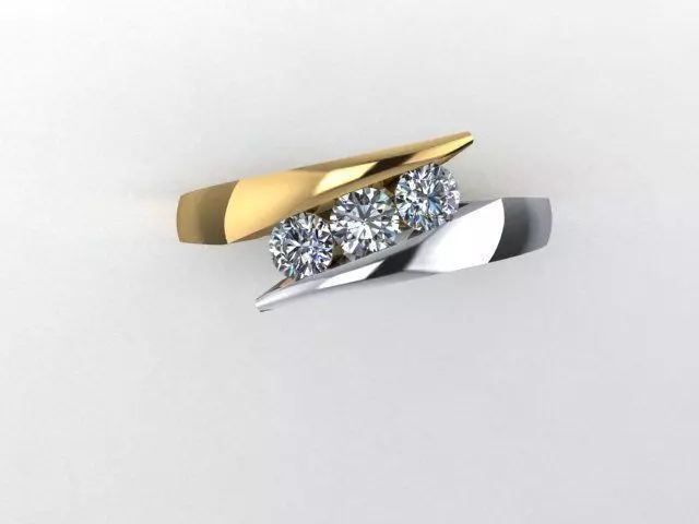 Ring bypass 2 tone 3D print model_0