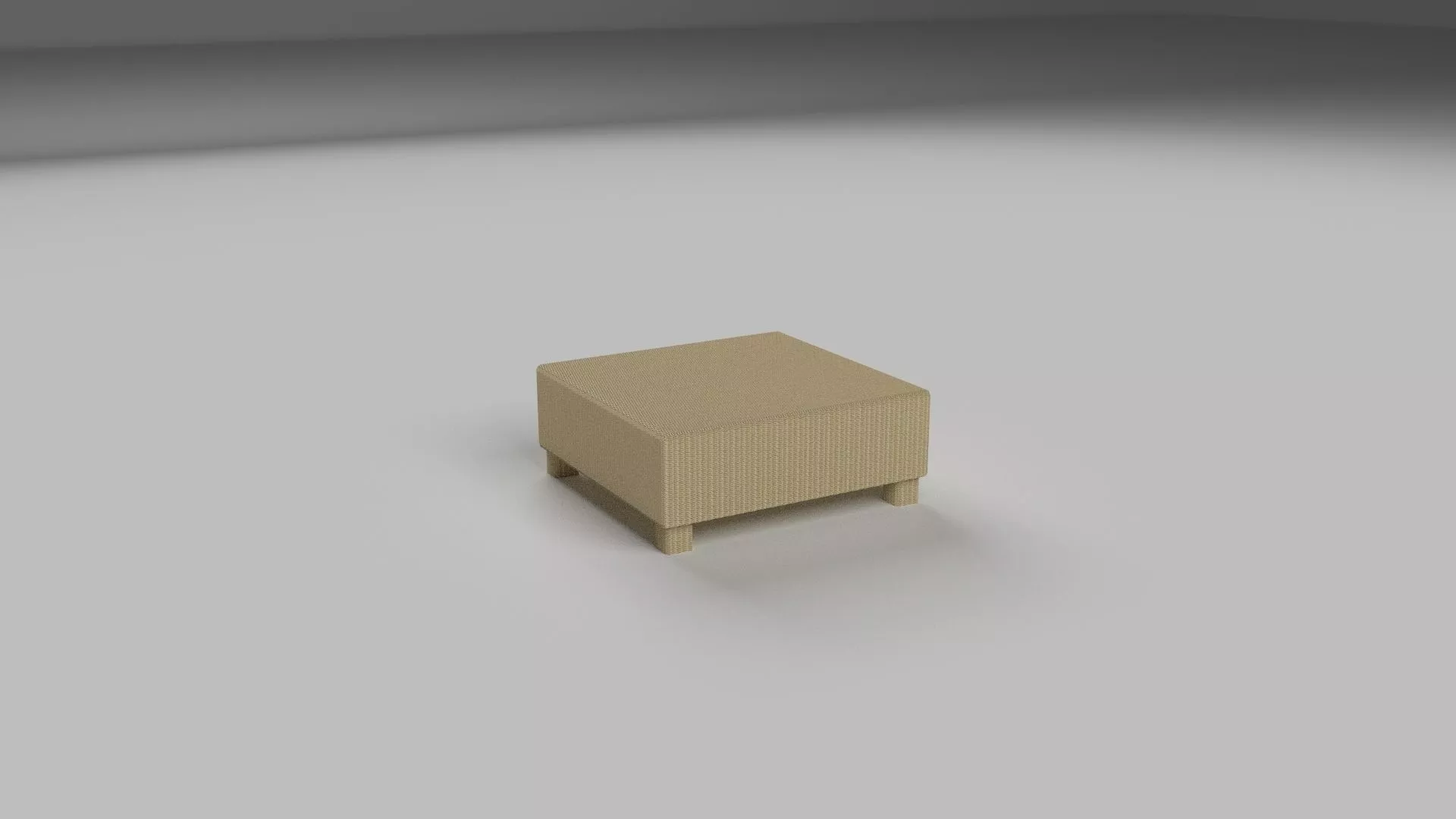 Wicker Table Free low-poly 3D model