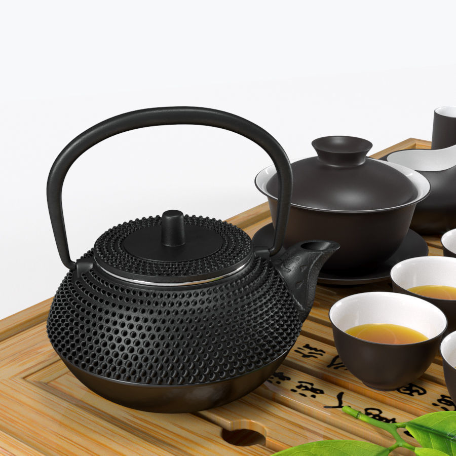 Tea Ceremony Set 3D model_2