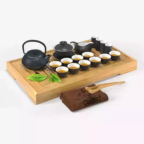 Tea Ceremony Set 3D model