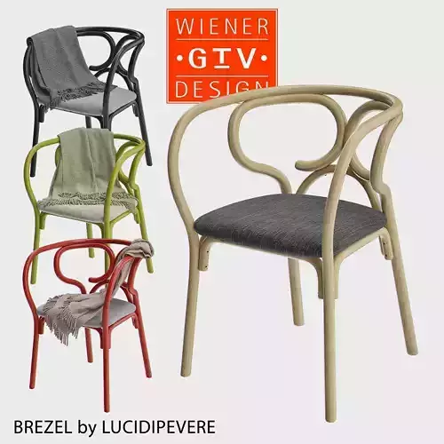 Brezel - Gebrueder Thonet VIENNA Chair 3D model