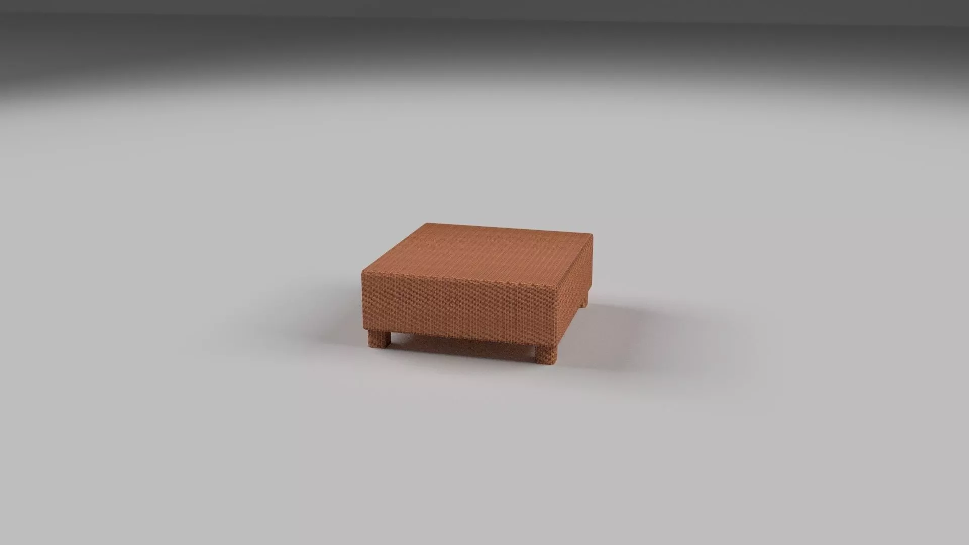 Wicker Table 2 Free low-poly 3D model